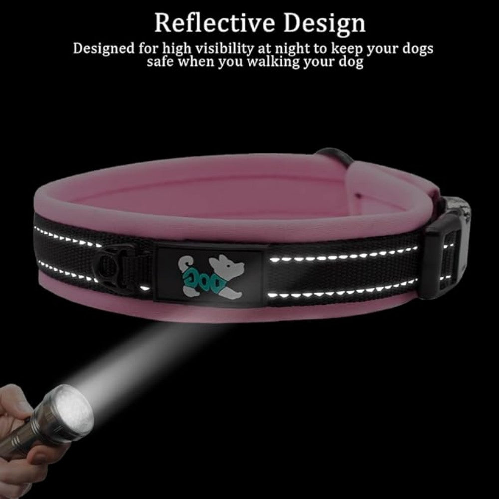 Reflective Nylon Personalized Dog Collar | Customizable Adjustable Pet Collar for Small, Medium, and Large Dogs