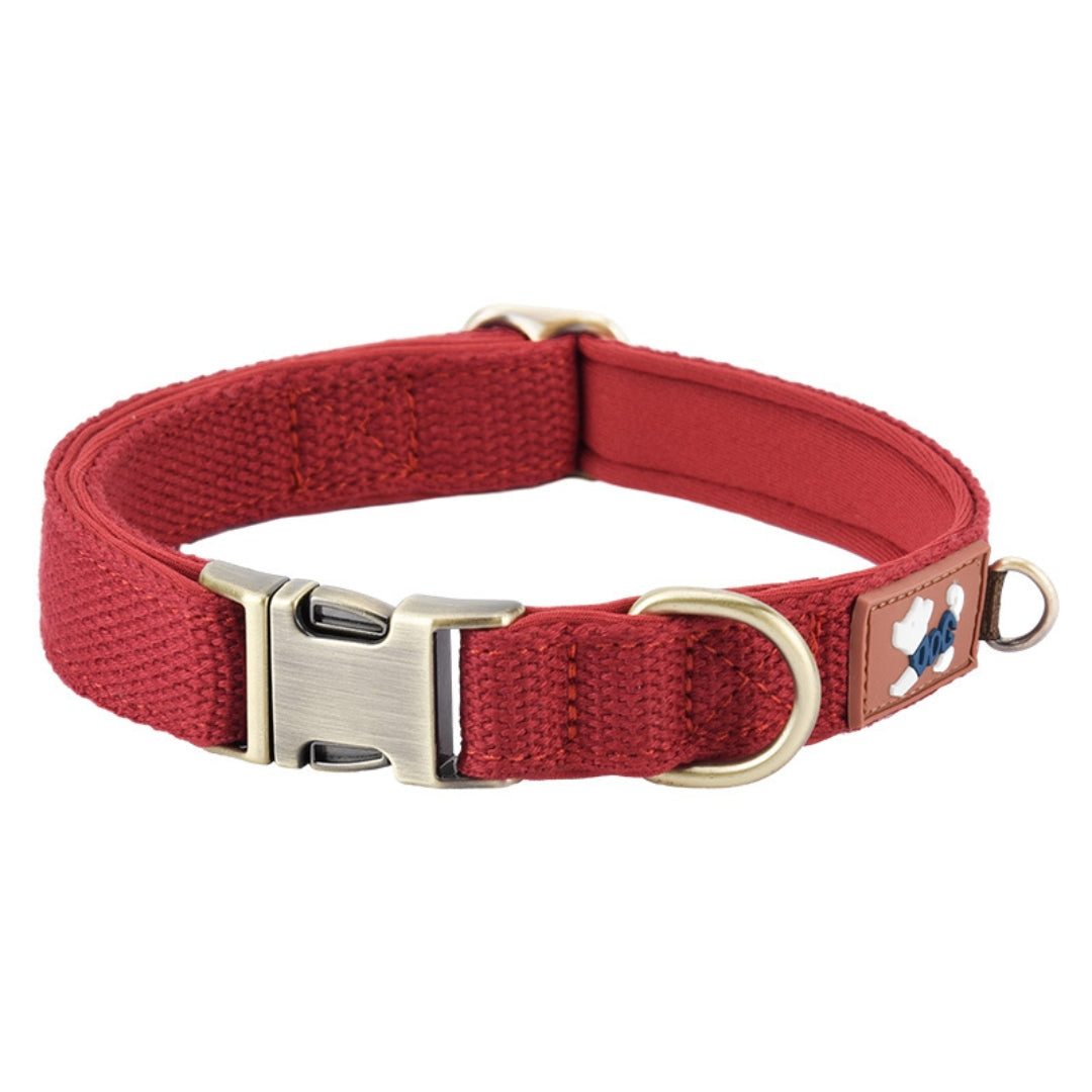 Personalized Breathable Dog Collar with Engraved Name Tag for Small, Medium, and Large Breeds