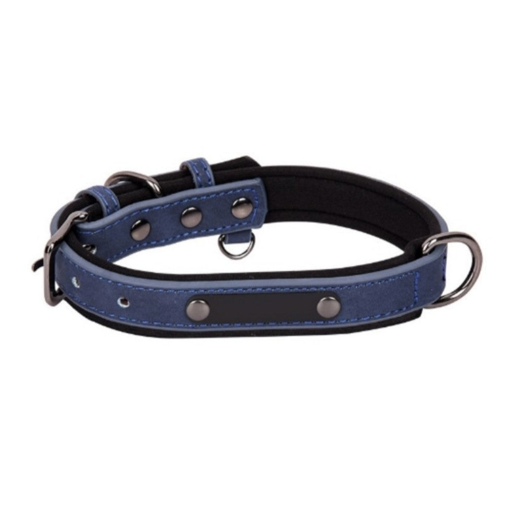 Custom PU Leather Pet Collar | Vintage Elegance with Soft Comfort